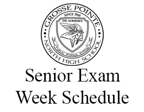  Senior Exam Week Schedule
